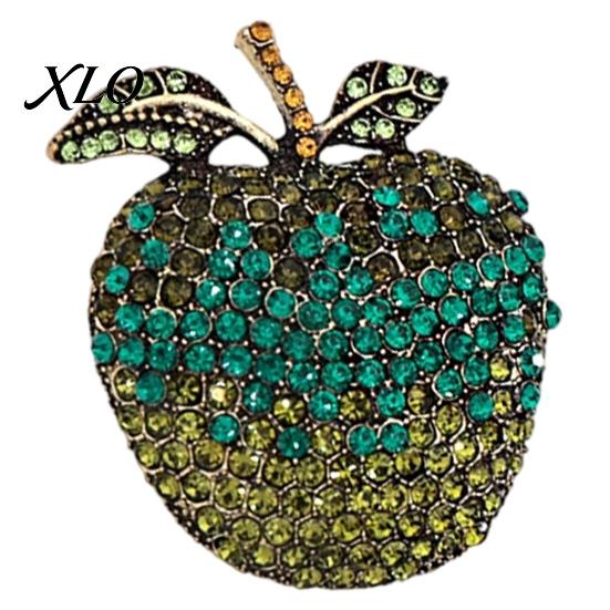 Fruchtform Legierung Anstecknadel Strass Brosche für Damen, Revers Anstecknadel Damen, Kleidung Schmuck Zubehör Hochzeitsparty Abschlussball Vintage