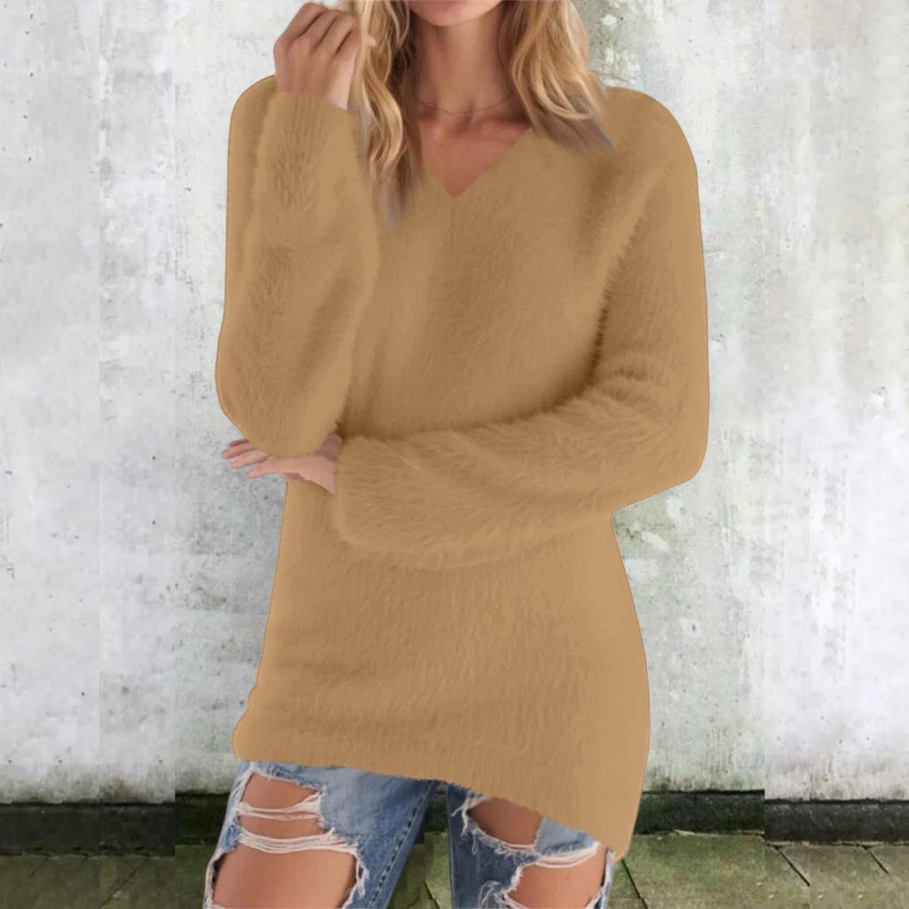Women's Casual Fashion Long Sleeve Button-Down Pullover Top