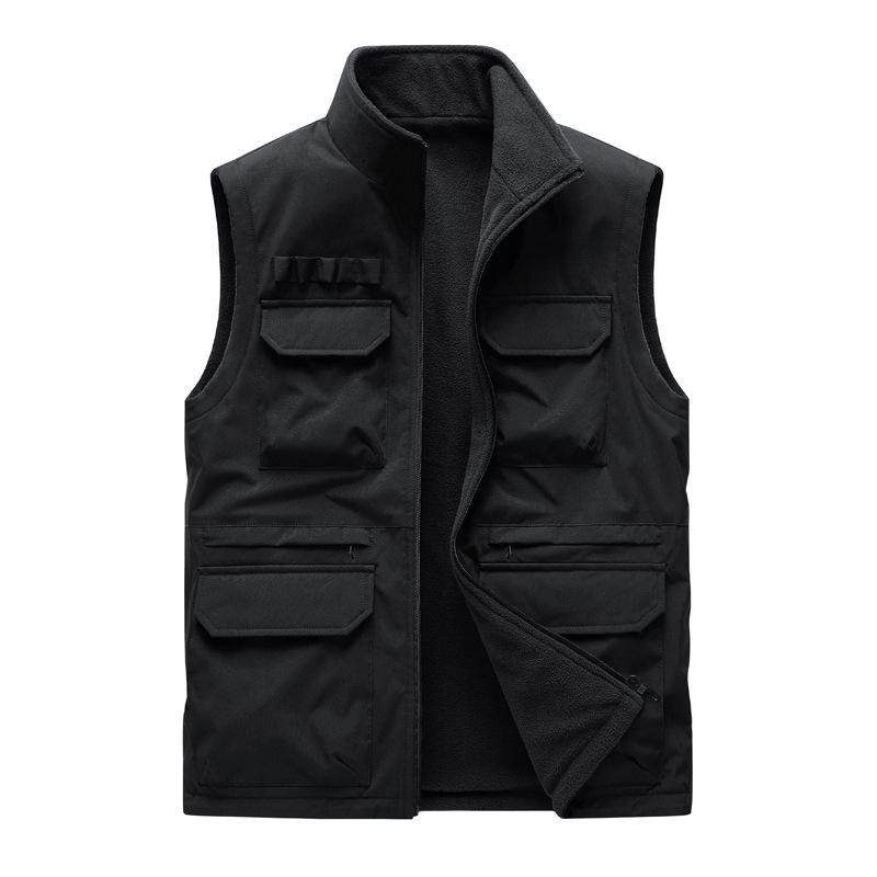 Plus Size Outdoor Fishing Photography Vest with Logo Print
