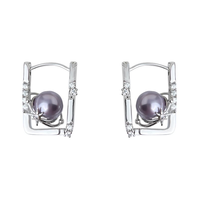 Vergoldete Sternenstaub Zirkon Perlen Planeten Ohrringe - High-End, Einzigartiges, Süßes und Cooles Design