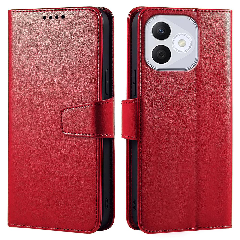 

Для Honor 400 Lite Чохол Підставка Тримач для карток Гаманець Шкіряна кришка для телефону Red