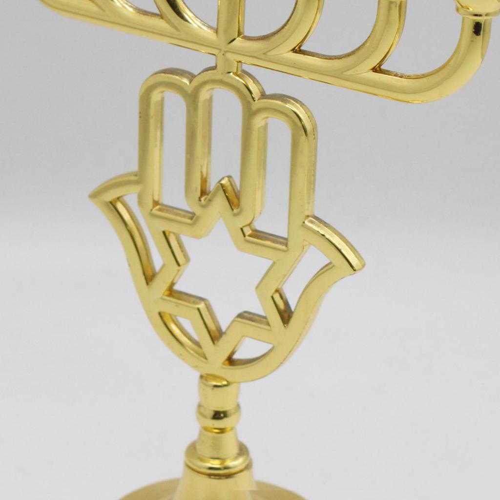 Modern 7Branch Candle Holder Hanukkah Menorah Candlestick Table Centerpiece Multifunctional Home Accent Ornaments
