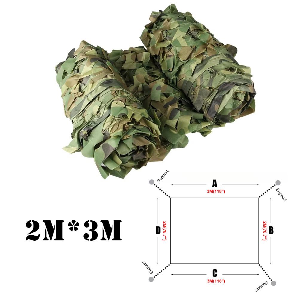 Camouflage Netting Outdoor Camping Sunshade Mesh Camo Net for Garden Buildings Fencing Trellis Covers Privacy Cloth Sun Shelter