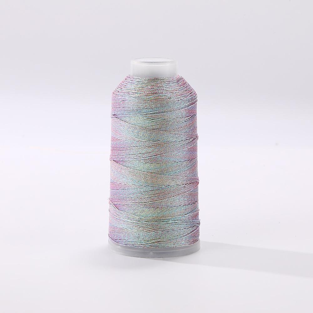 

Ян Чуань Градиентный цвет Золотая и серебряная нить DIY Вязальная веревка 6 strands, 510m, 100g