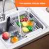 Dish Drying Rack Over Sink Drying Vegetable Holder Stainless Steel Fruit Washing Drainer