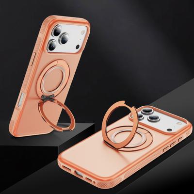 Für iPhone 17 Handyhülle, Leichter Luxus und Hochwertiges Gefühl, Ins-Stil 360° Ständer Harte Schale für iPhone 17pm Handyhülle