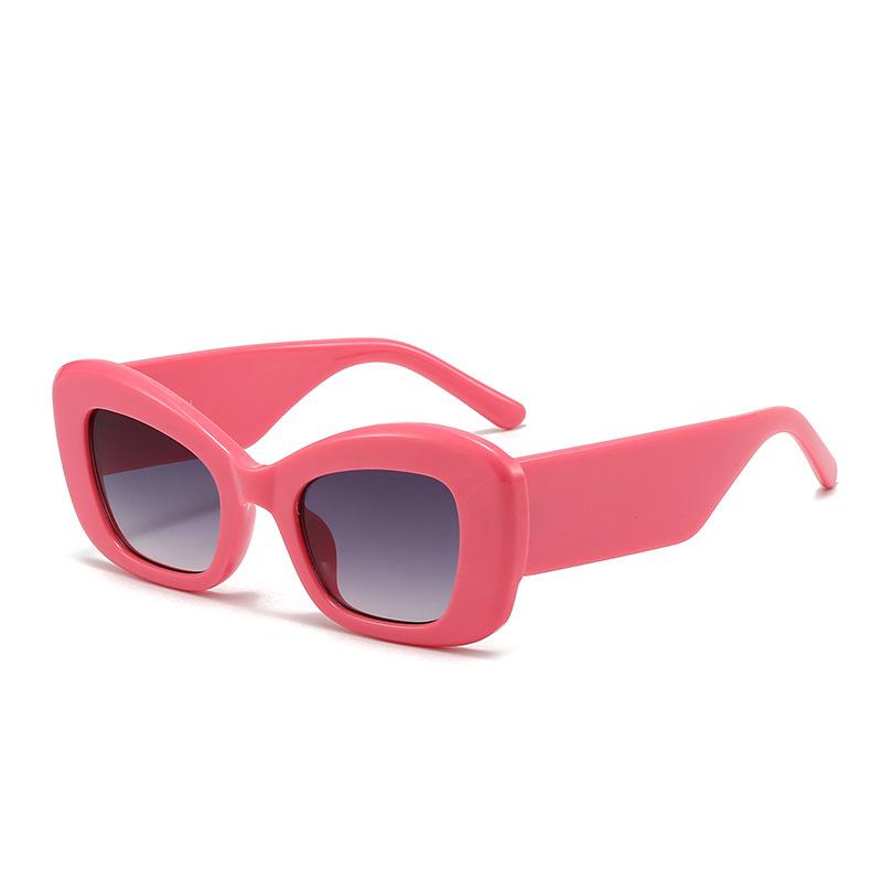 Retro Trend Wide Legs Cat Eye Sunglasses Men'S Daily Street Photography Sun Protection Uv Protection Sunglasses Women