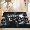 Halloween Boo Pumpkin Spider Ghost Rug Non-Slip Door Mat Spooky Floor Carpet Entryway Home Party Decor