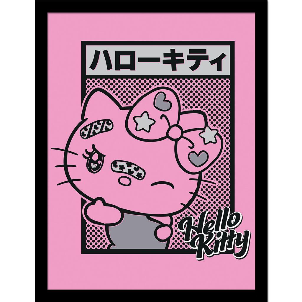 Hello Kitty Manga Framed Poster