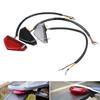 Universal Motorcycle Mudguard Tail Light ABS Triangle Design Enhances Visibility For Night Riding And Complex Road Conditions