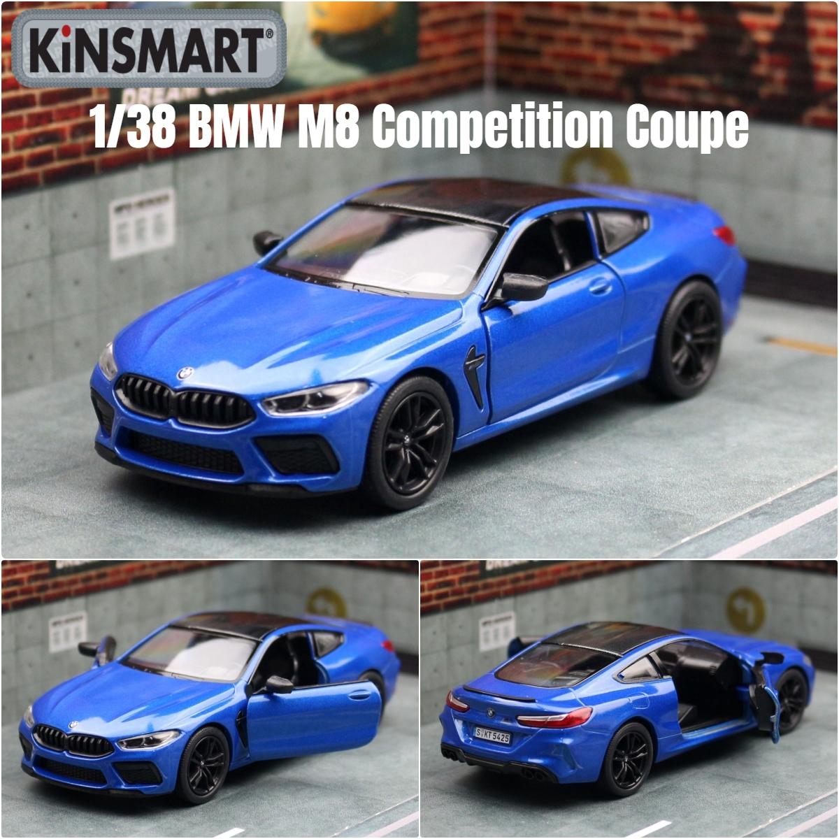 

Модель игрушечной машины 1/38 BMW M8 Competition Купе Седан Сплав Литье под давлением Миниатюрный автомобиль Коллекция Подарок для детей Мальчик синий