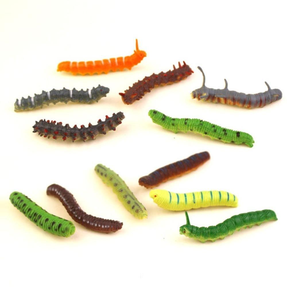 12 Pcs/Set Plastic Simulation Snake Lifelike Simulation Animal Model  Kids Gifts,Toys Games