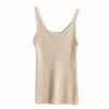 2023 Women's Fashionable Round Neck Pure Wool Sleeveless Knitted Vest Top