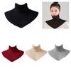Outdoor Neck Guard Neckerchief Unisex Lining Soft High Collar Windproof Scarf for Office or Parties