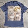 Distressed Persian Cat Full Moon Graphic Tee, Animal Lover Gift