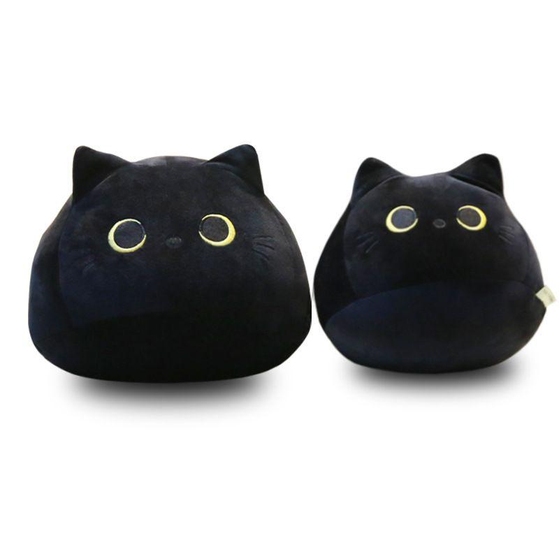 Adorable Black Cat Shaped Plush Toy Soft Stuffed Doll For Cozy Comfort And Play