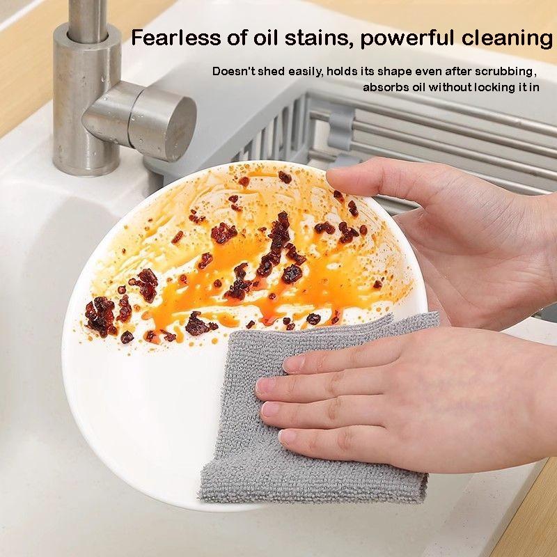 1 Pack Kitchen Towels Ultra Absorbent Reusable Non-Stick Degreasing Quick Drying Versatile Cloths for Dishwashing Multi Surface