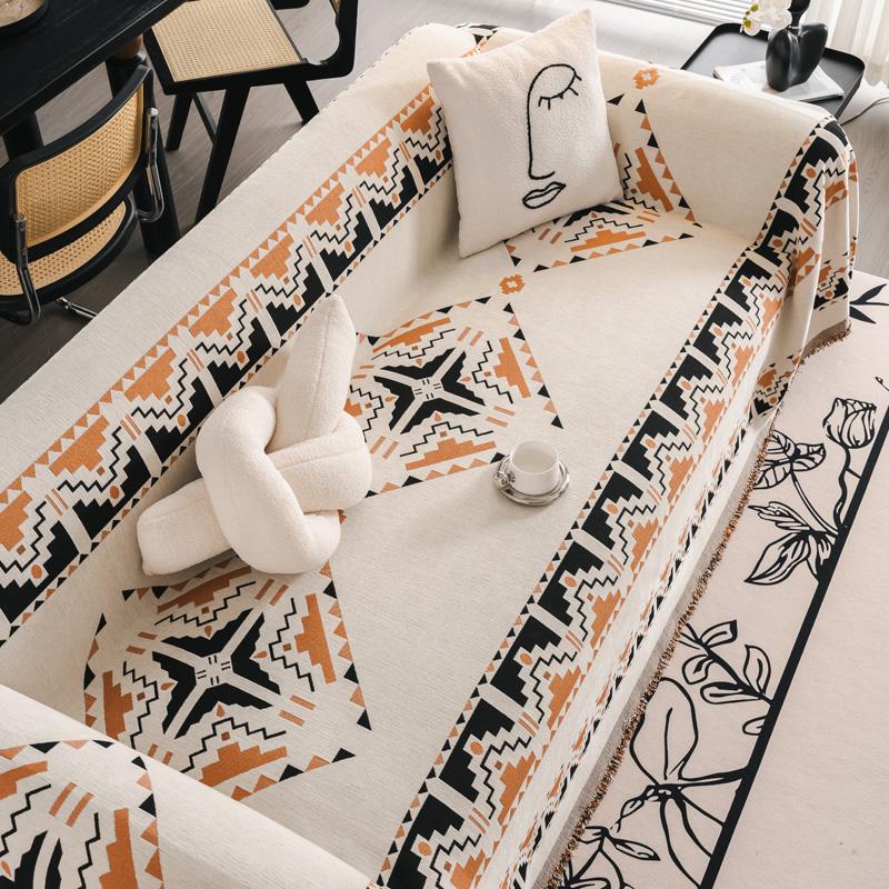 EIFLOY-Retro Chenille Sofa Cover for Living Room, Couch Cover Blanket, Anti Scratch, Furniture Protector, for Pets, Cats