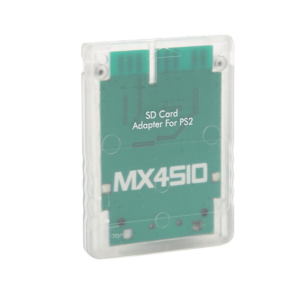 Storage Card Adapter Transparent Plug and Play Professional Game Console Memory Card Reader for PS2