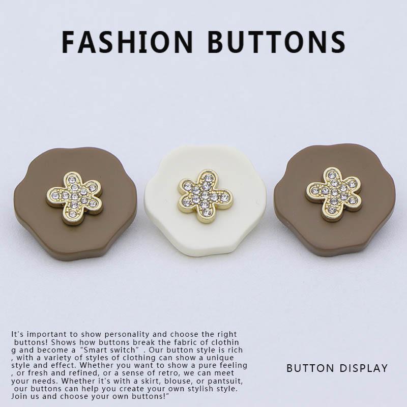 10Pcs Coat Buttons High-End Exquisite Premium Cashmere Sweater Decorative Buttons High-End Top Jacket Buttons