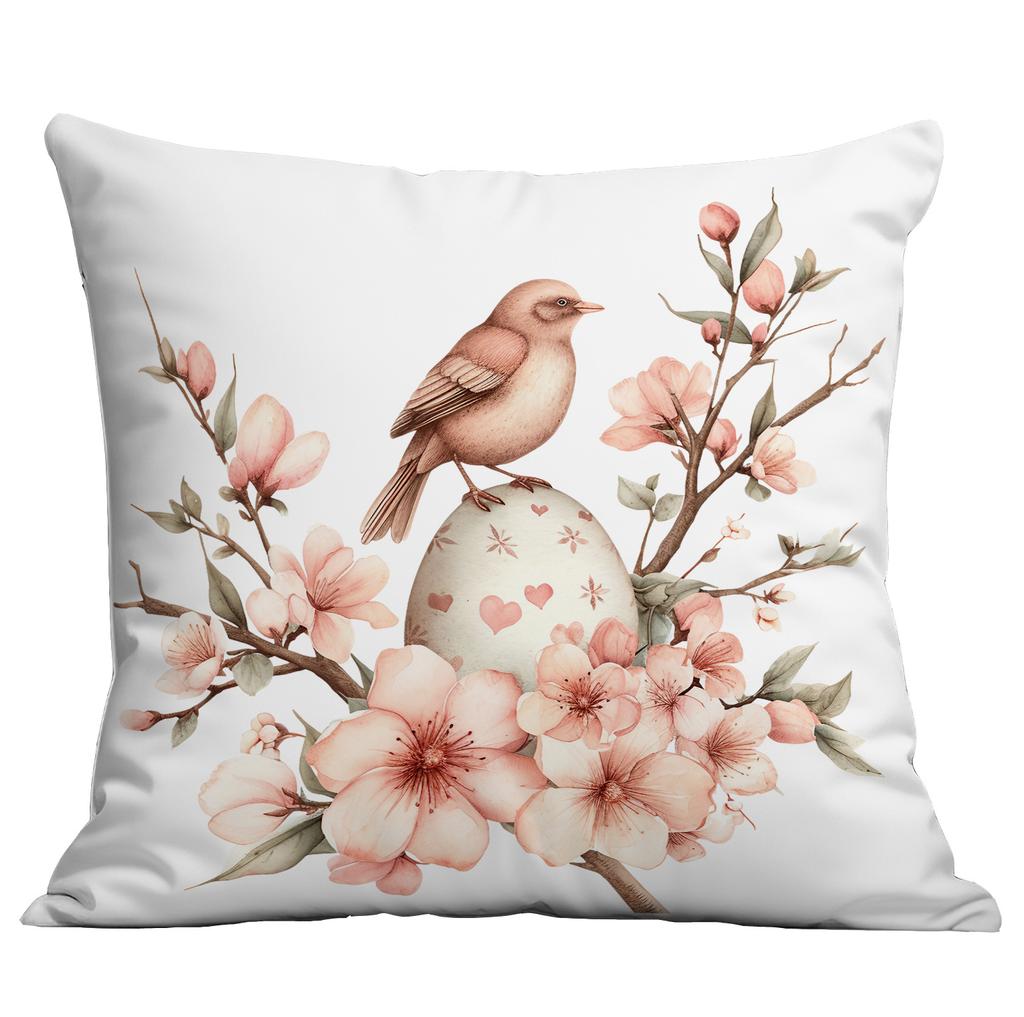 Neues Ostern Retro Floral Hase Ei Push Kissenbezug Zuhause Sofa Kissenbezug