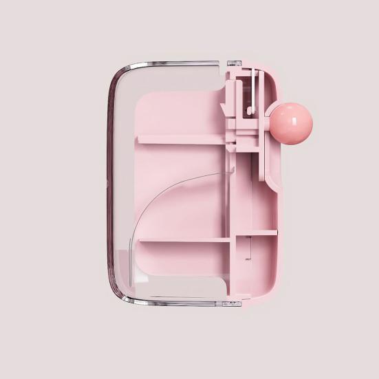 Dispenser automatico pop-up per filo interdentale, scatola compatta e portatile per filo interdentale con portaclip ricaricabile per uso domestico, in auto, in campeggio