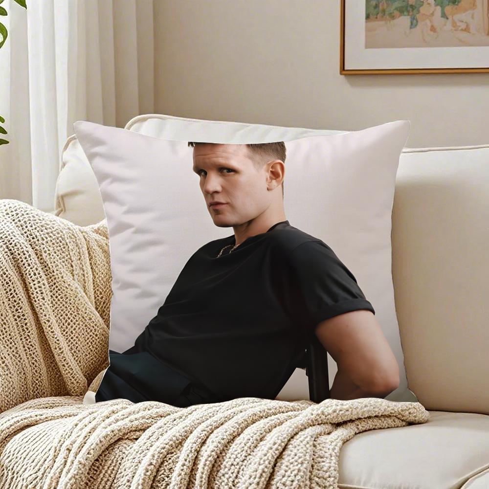 M-Matt Smith Cushion Cover Pillowcase Anti-Dustmite Living Room Sofa Decor Cushion Room