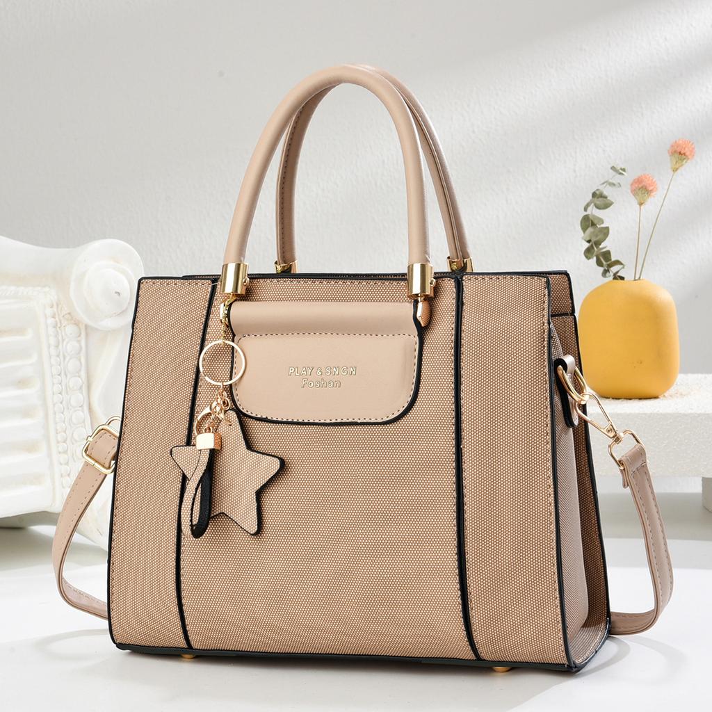 New Patchwork Macaron Fashion Crossbody Bag High Appearance Level Temperament Single Shoulder Female Bag Fashion Large Capacity Handbag
