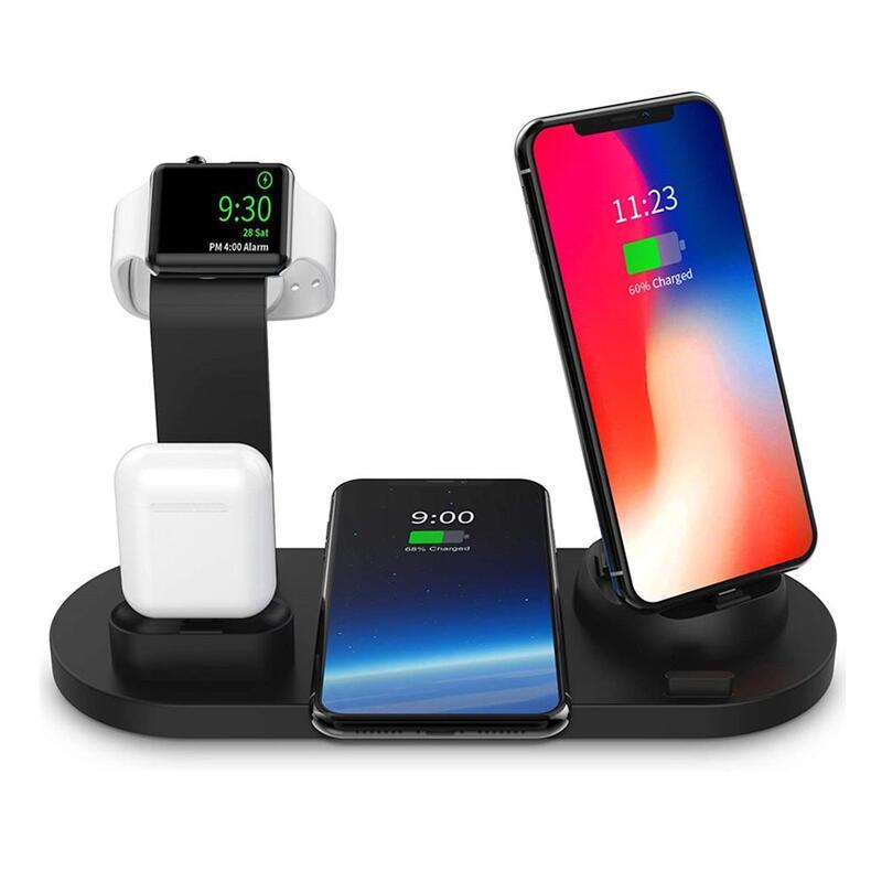 

Зарядка Usb 3 в 1 беспроводная док-станция для Apple Watch и Airpods