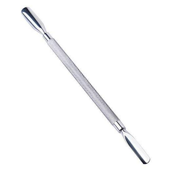 Dual-Ended Steel Nail Cuticle Pusher - Large & Small Heads