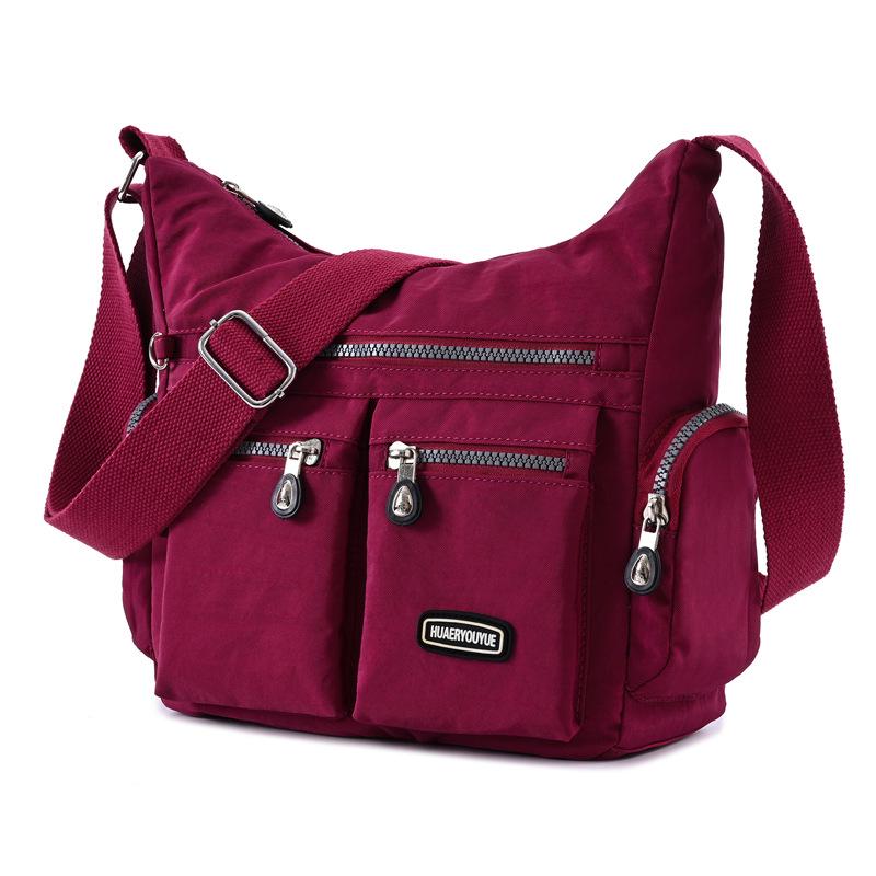 Borsa a tracolla da donna in nylon di grande capacità - Elegante e versatile