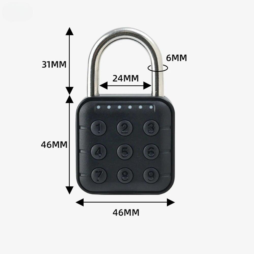 Serratura Tuya Smart con Impronta Digitale Biometrica Serratura Elettronica per Porta Tuya Sblocco Rapido Senza Chiave Tastierino a Codice Numerico Lucchetto Impermeabile IP67