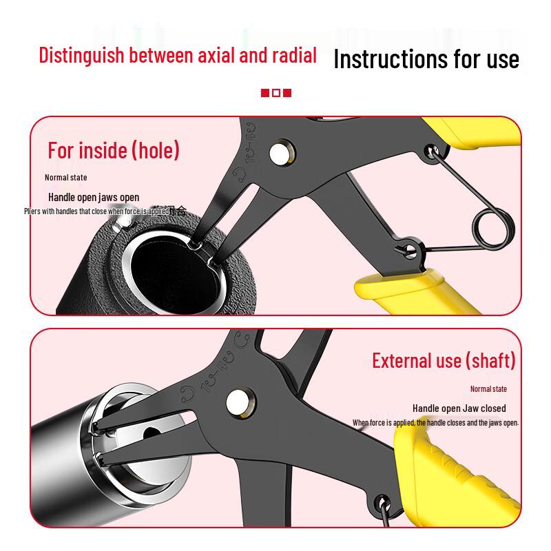 Gongbang Industrial 2-in-1 Circlip Pliers