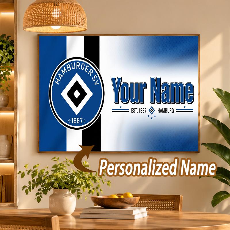 Custom Name Hamburger SV 5D Diamond Painting Personalized Full Drill Diamond Art Kit Gift