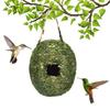 Assorted Natural Bird Nest Set Handwoven Grass Wicker Birdhouse Hanging Outdoor Garden Bird Shelter for Small Birds Decoration