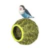 New Handwoven Bird Nest-Plastic Iron Hanging Bed for Parrots Lovebirds Cockatiels Breathable All Seasons Eco-Friendly Durable