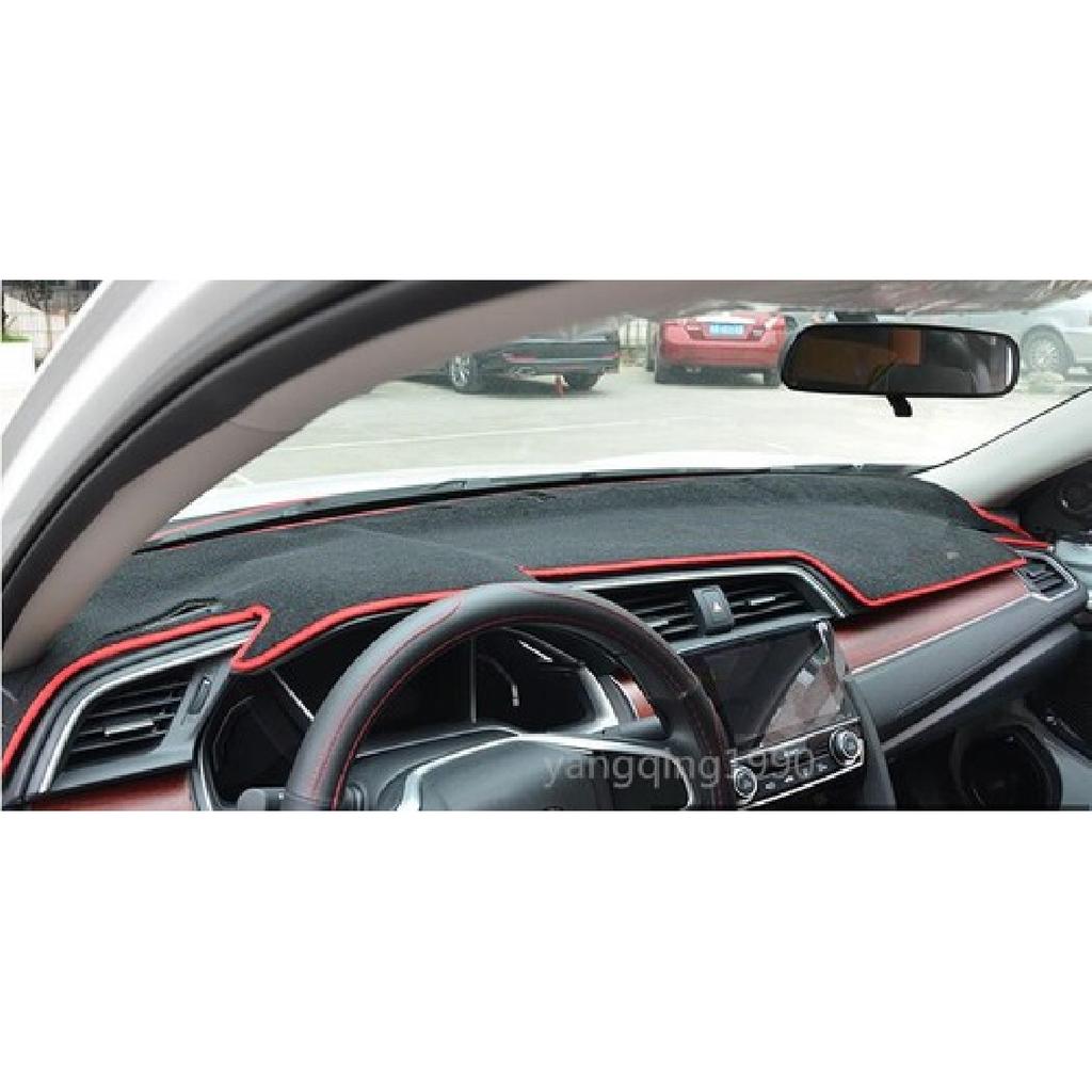 FOR 2016 2017 Honda Civic Inner Dashboard Dash Mat DashMat Sun Cover Pad Red
