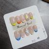 Handcrafted Short Wearable Nail Art Stickers - High-End Boutique False Nails