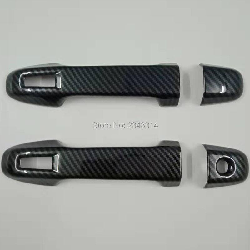 For Toyota GT86 2017 2018 Accessories Door Handle Bowl Cover ABS Carbon Fiber Outer Handle Cover gt86 External Car Styling