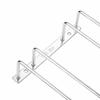 Dianoo Under Cabinet Wine Glass Rack, 30cm, 2 Rows, 304 Stainless Steel Wine Glass Holder, Stemware Rack for Bar/Kitchen Storage