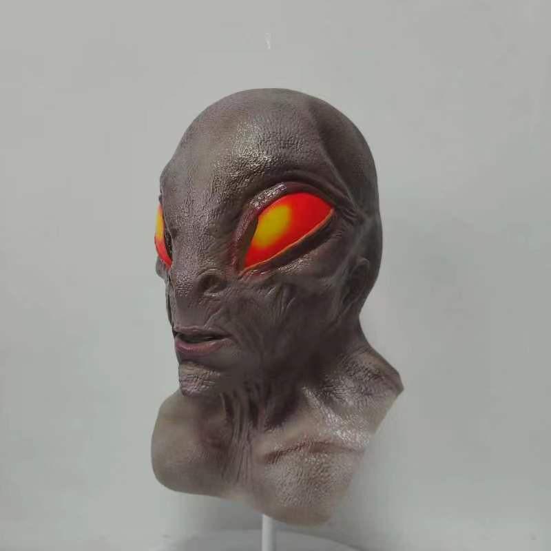 Alien Mask Latex Halloween Cosplay Costume Horror Party Prop