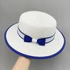 WTEMPO Sombreros de Pescador Plegables Casuales para Exteriores de Viaje con Lazo de Color Sólido para Mujer, Transpirables, Protección Solar
