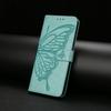 For Samsung Galaxy S25 Case Butterfly Imprinted Wallet Stand PU Leather Flip Phone Cover with Strap