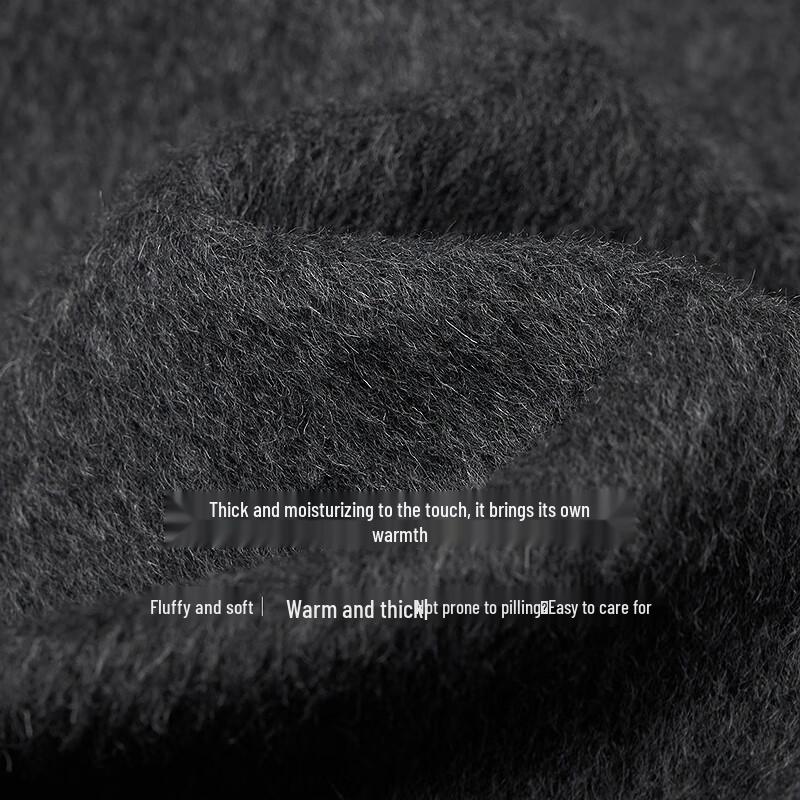 Chuyu Women's Knitted Collar Double-Faced Wool Coat