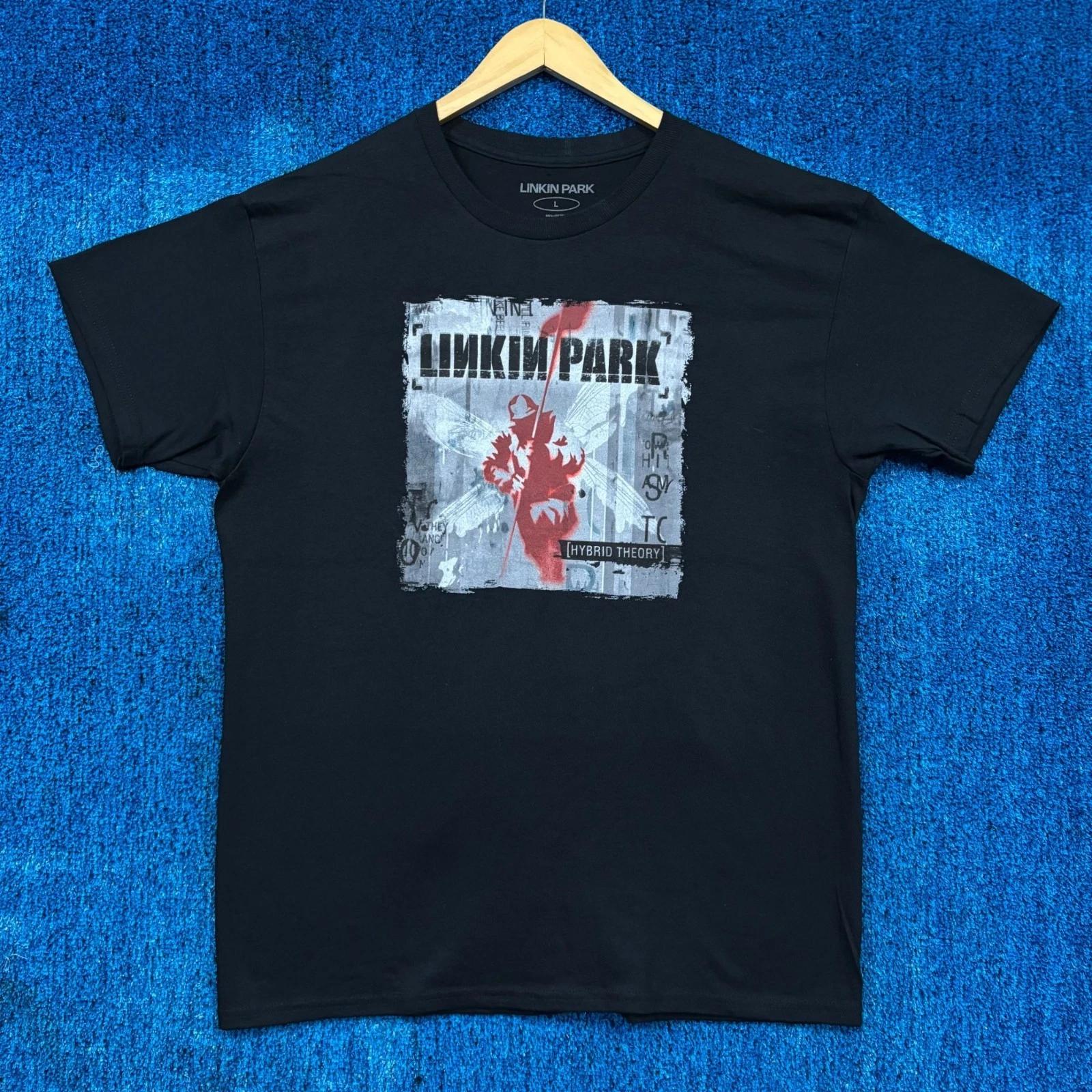 

Linkin Park Hybrid Theory Album Cover Nu Metal Band Tee L L