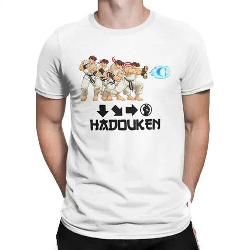 Street Fighhtter Sagat  Muay Thai Gaming Hadouken T Shirt for Men Casual Modal Tees Short Sleeve T Shirt Crewneck Tops