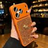 Luxurious Glitter Diamond Pattern Case for Apple 17ProMax, 16Pro (Little Horse), 14 Couple, and 15Pro.
