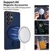 Full Protection Magnetic Skin Feel Phone Case Frosted Cover for Samsung S25 Ultra 5G With Lens Film