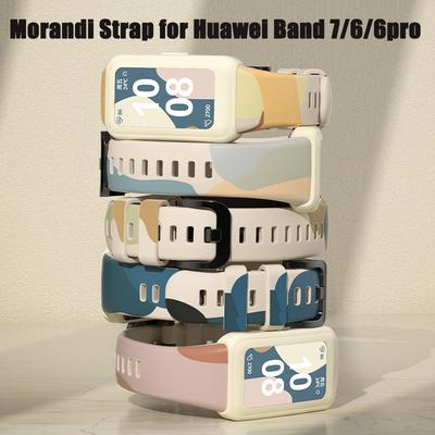 Morandi Strap for Huawei Band 7 6 6 Pro Honor Band 6 Smart Watch Replacement Bracelect Belt for Huawei Band 7 6 Wriststrap
