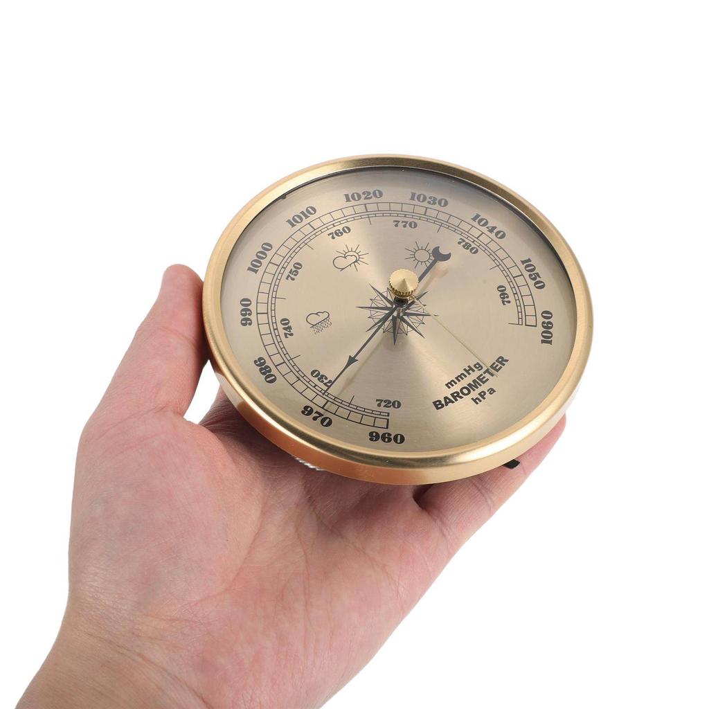 Indicatore Interno Barometro Previsioni Meteo Misuratore Pressione Atmosferica Quadrante Barometro Aneroidico Metallo Casa Monitoraggio Barometrico